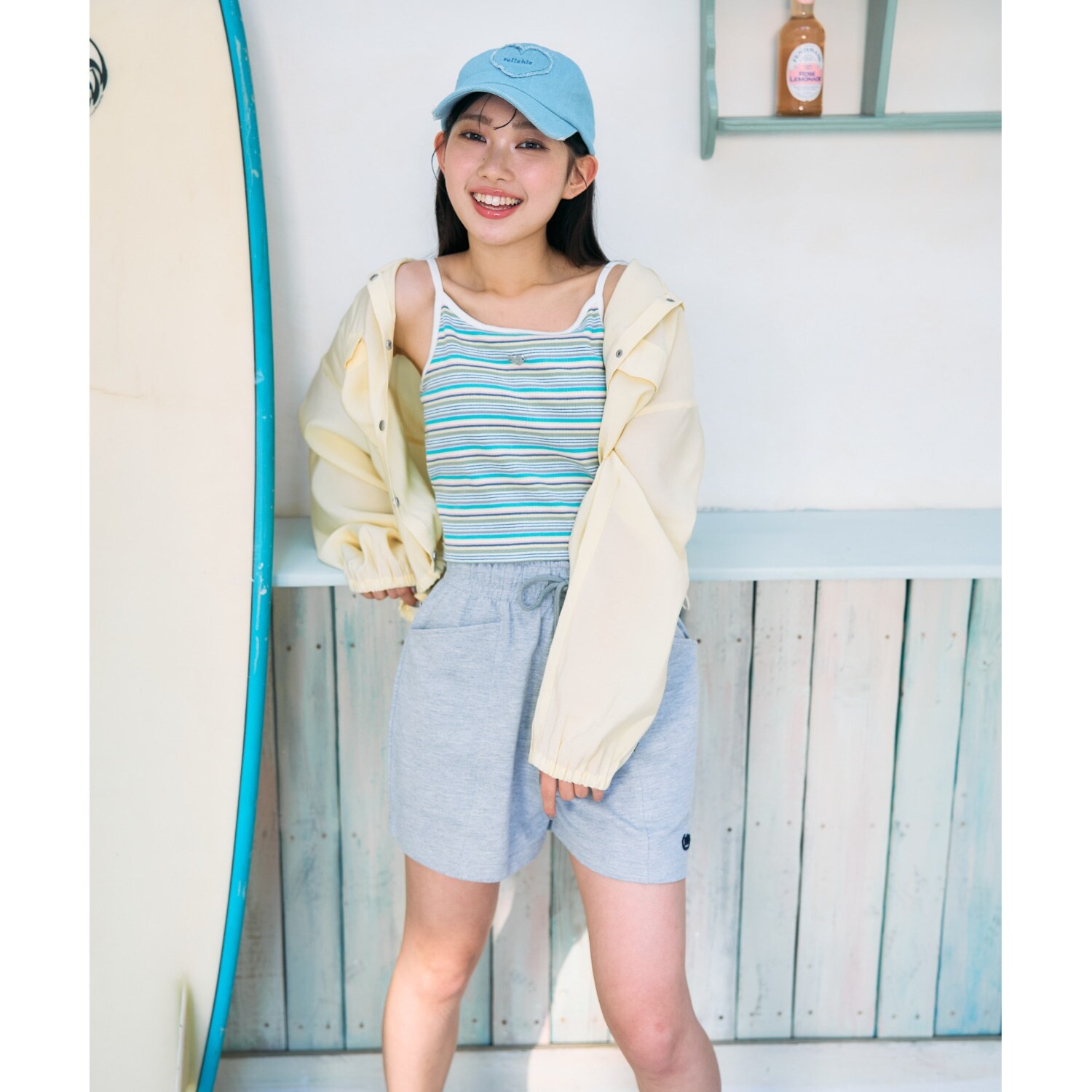 【抗菌防臭】カップつきパイピングキャミソール