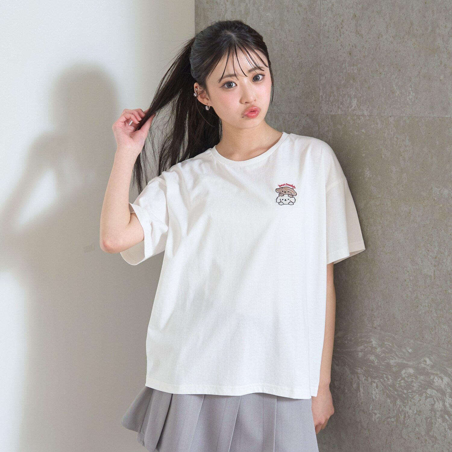 【綿100%】アニマルフレンズ4カットモチーフ半T