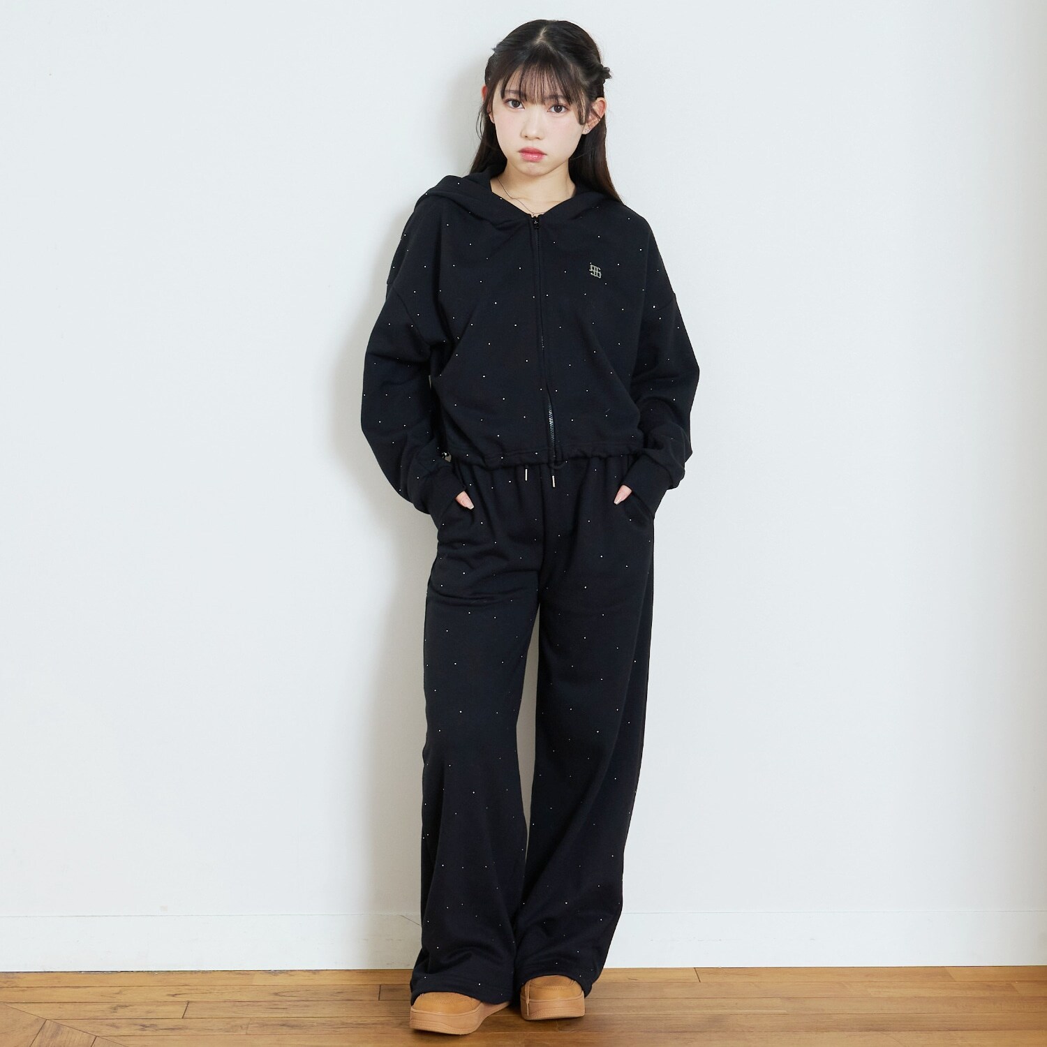 キラキラロングパンツセットアップ