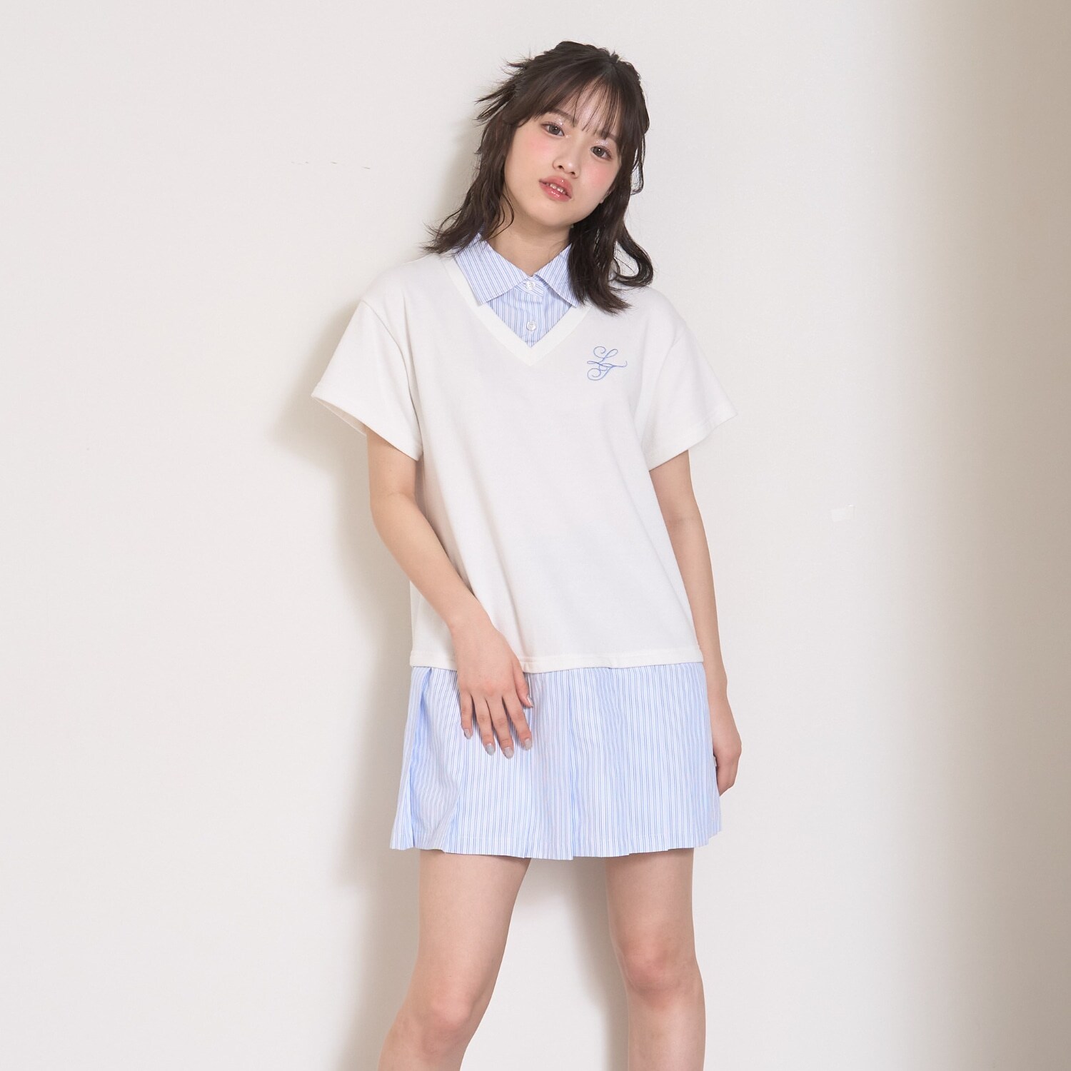 レイヤード風ワンピース