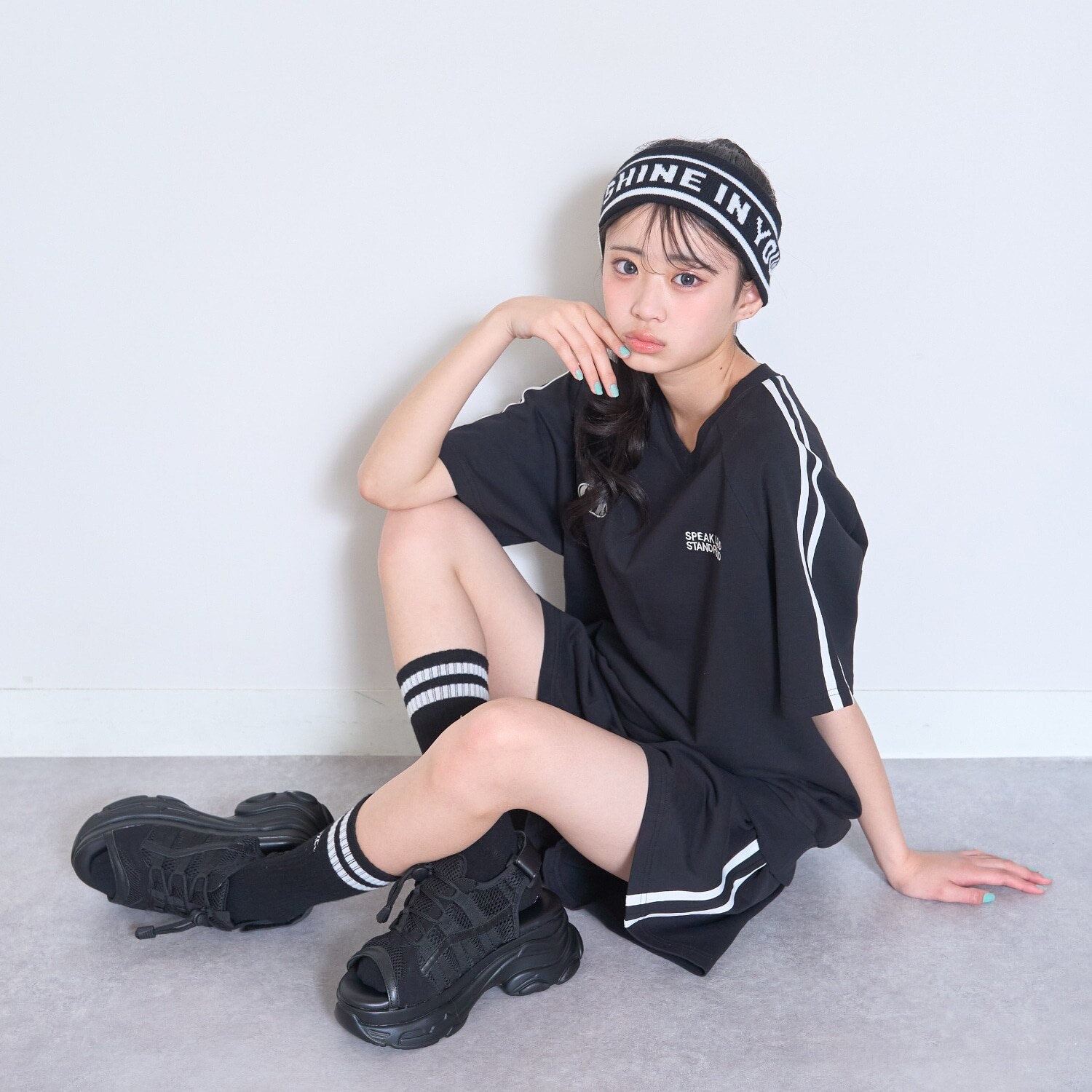 【綿100%】ワンマイルVネックスウェットセットアップ