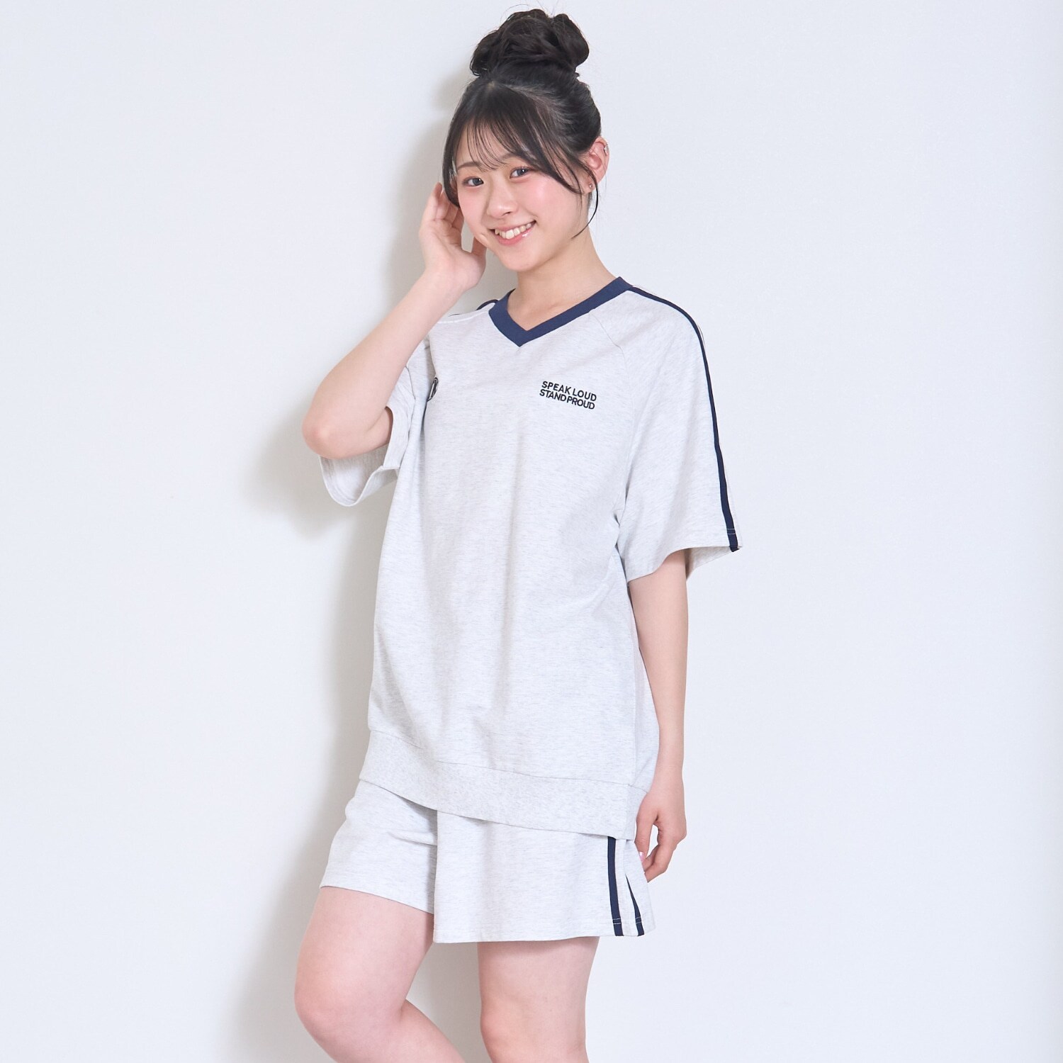 【綿100%】ワンマイルVネックスウェットセットアップ