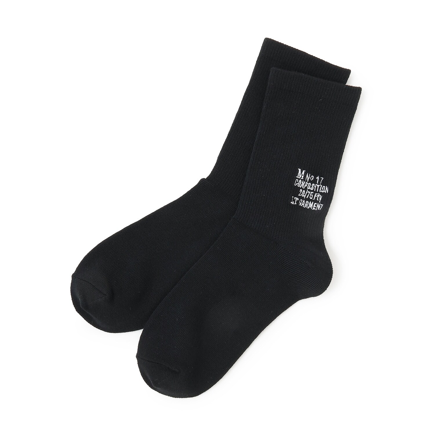 バックロゴクルーソックス