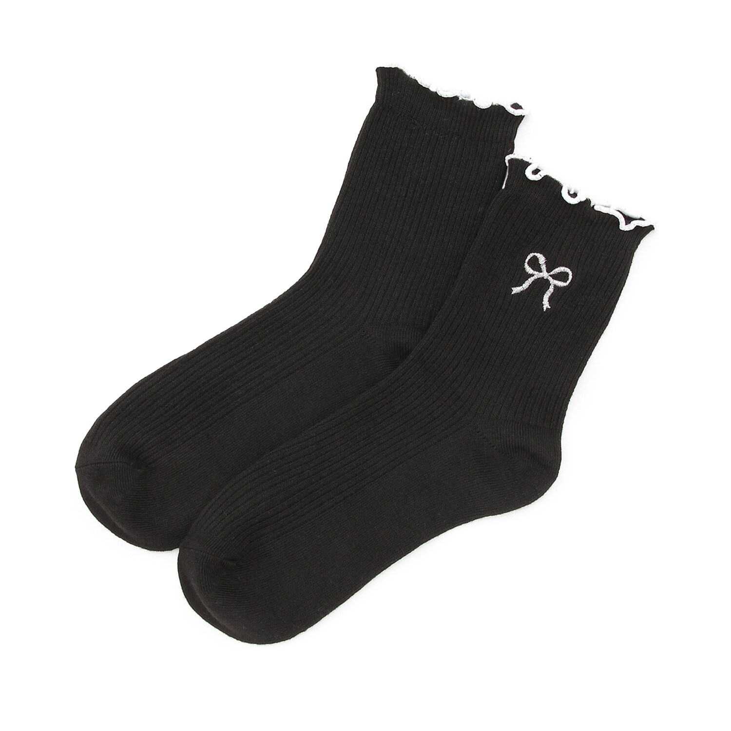 バイカラーメロークルーソックス