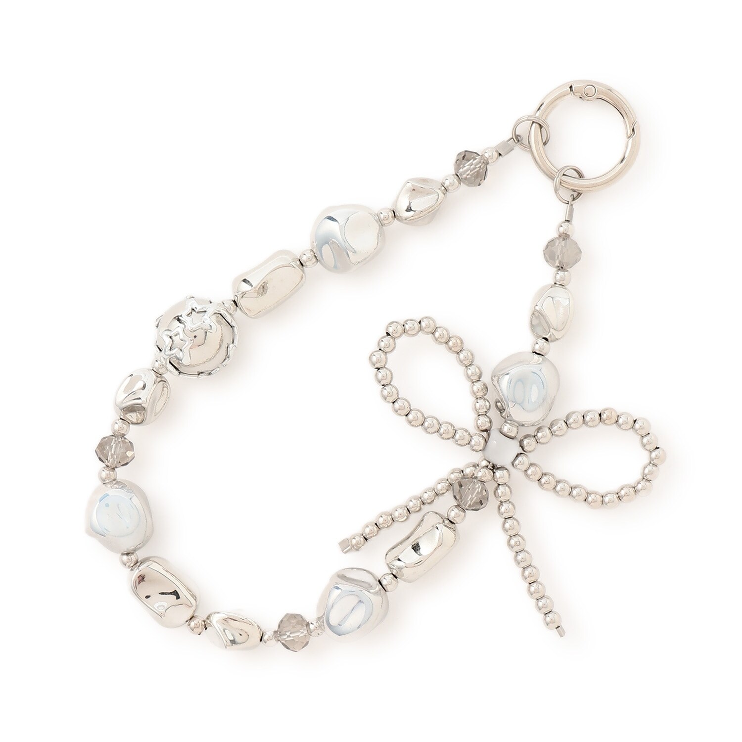 リボンビーズストラップ