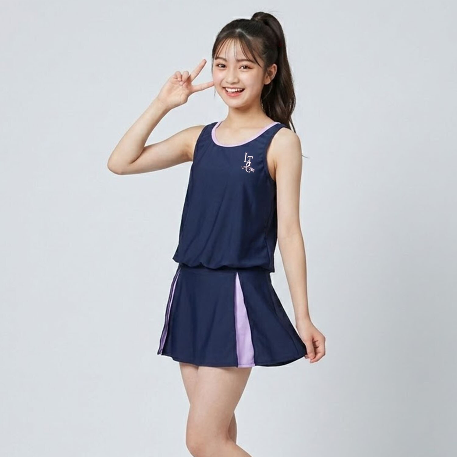 【SWIM】ラブトキ プリーツスカートAライン