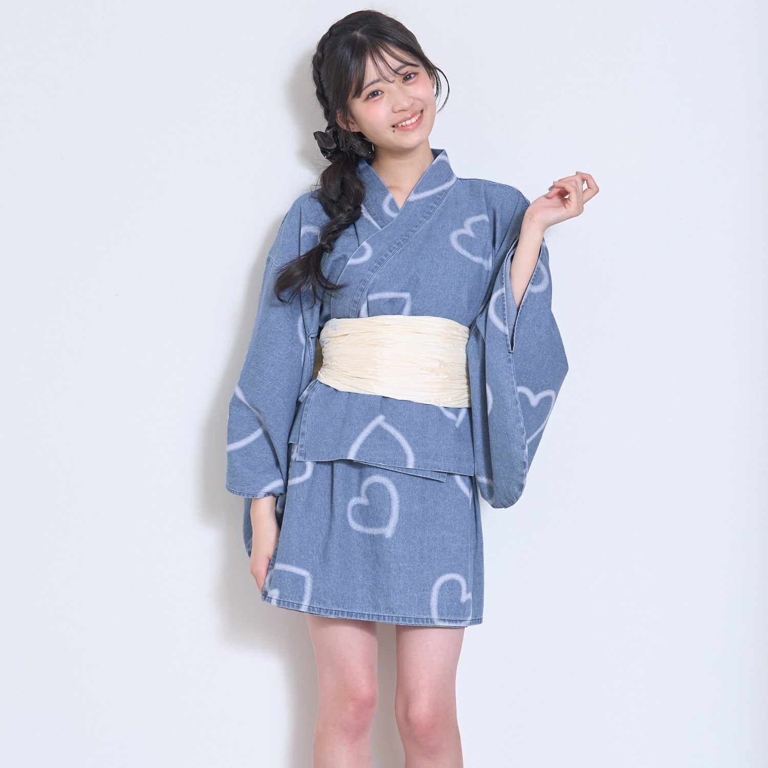 デニムミニ2way浴衣