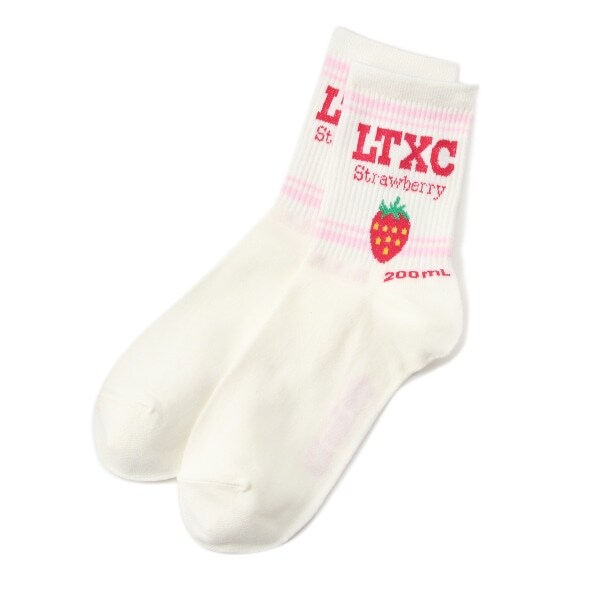 モチーフラインクルーソックス