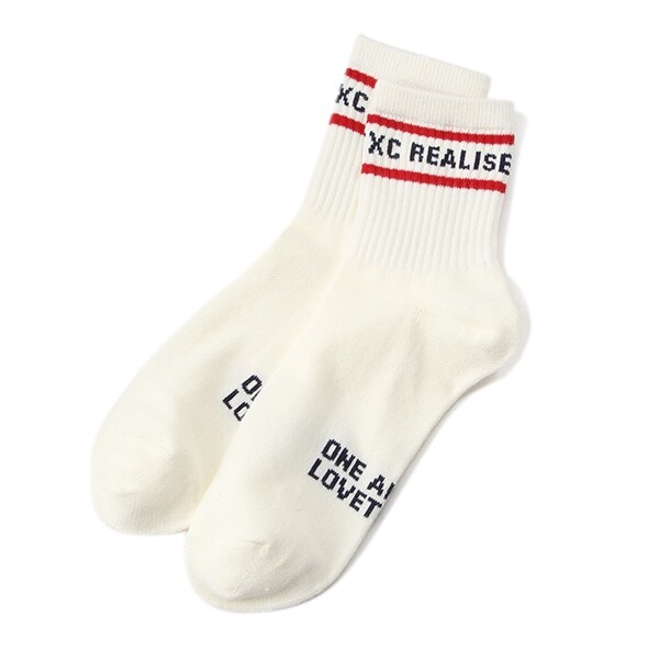 ロゴラインクルーソックス