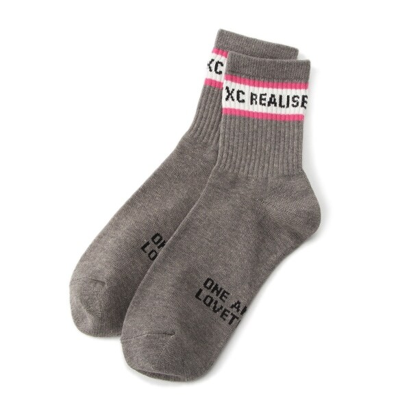 ロゴラインクルーソックス