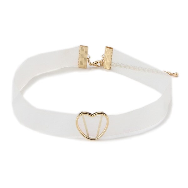 ハート型スケルトンチョーカー