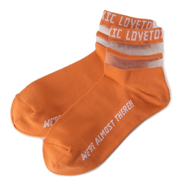 透ラインクルーソックス