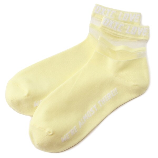 透ラインクルーソックス