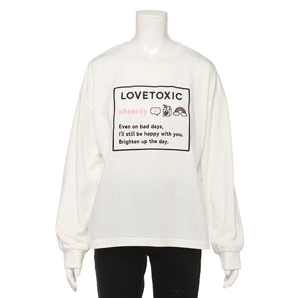 チュールボックス肩スリットTシャツ