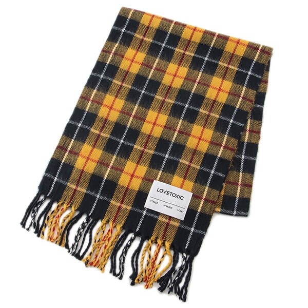 アクリルチェックマフラー