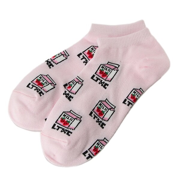 MILKパッケージ総柄スニーカーインソックス