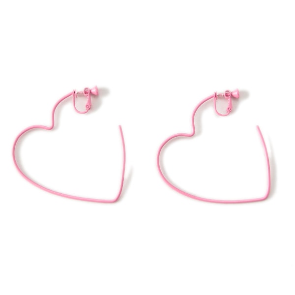 ハートフープイヤリング