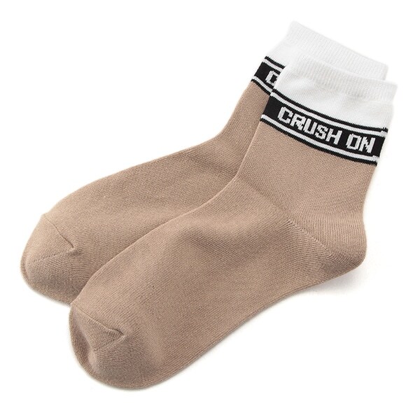 バイカラーラインクルーソックス