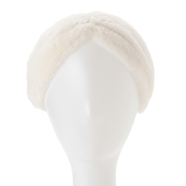 フェイクファーヘアバンド