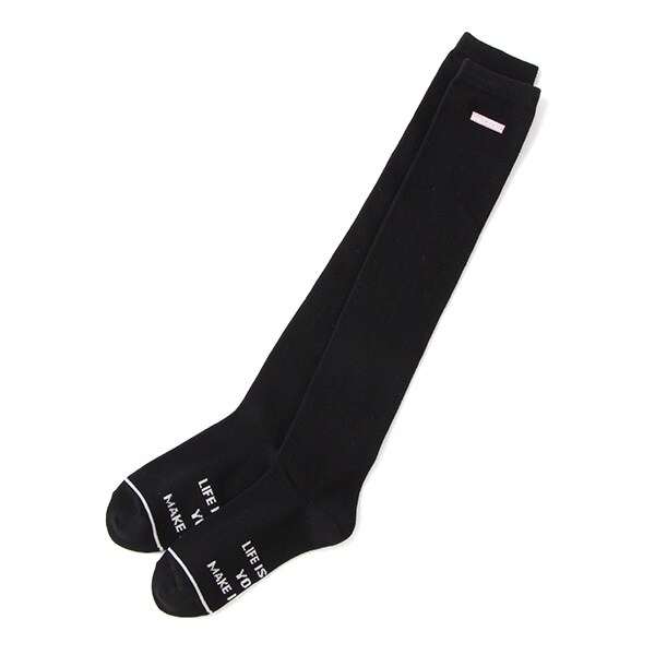 ボックスロゴニーハイソックス