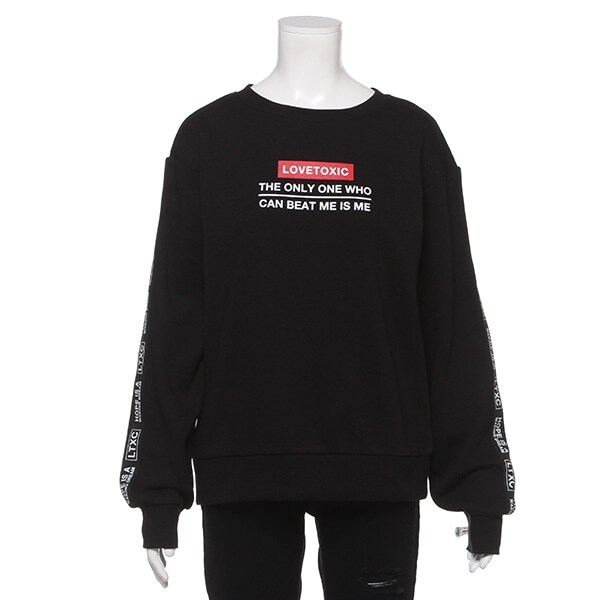 裏毛 サイドロゴテープトレーナー