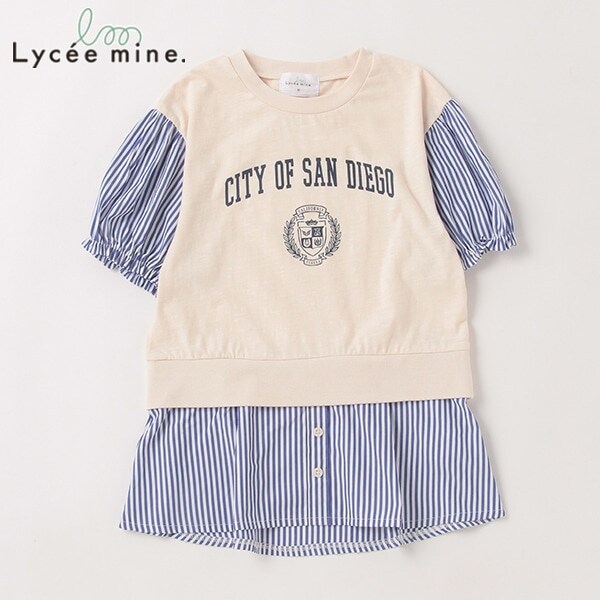 【リンク】カレッジロゴ切替えTシャツ(ジュニアサイズ)