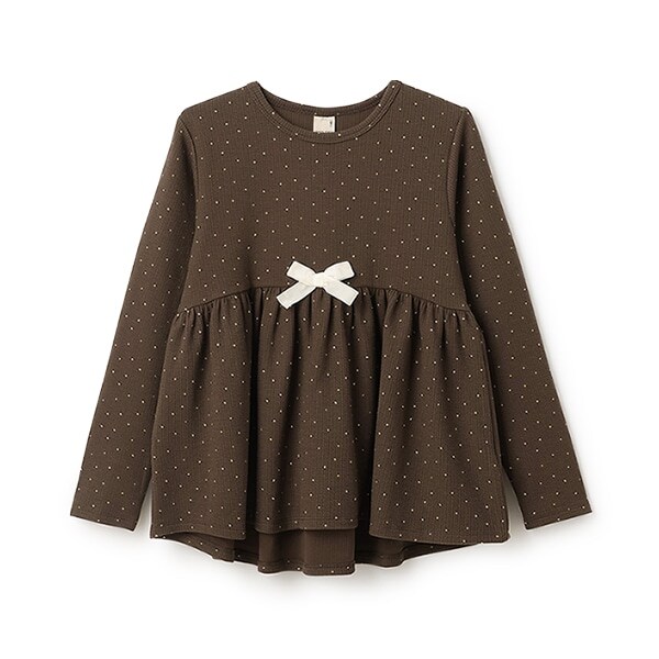 【スマイル/防汚】リボンカットチュニック(ジュニアサイズ)