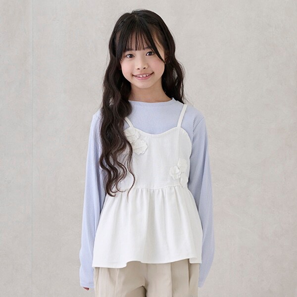 【リンク】花ビスチェ長Tセット(ジュニア)