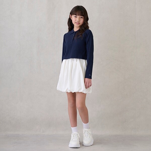 【リンク】衿ロンTバルーンスカートセット(ジュニア)