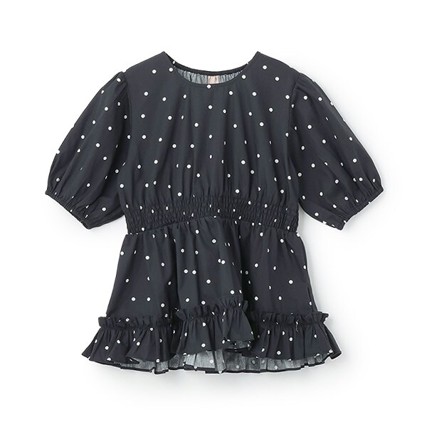 【リンク】パフスリーブ柄チュニック(ジュニア)