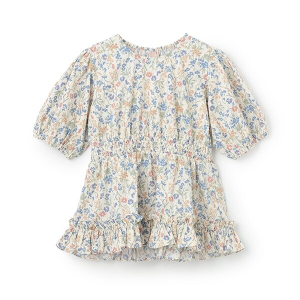 【リンク】パフスリーブ柄チュニック(ジュニア)