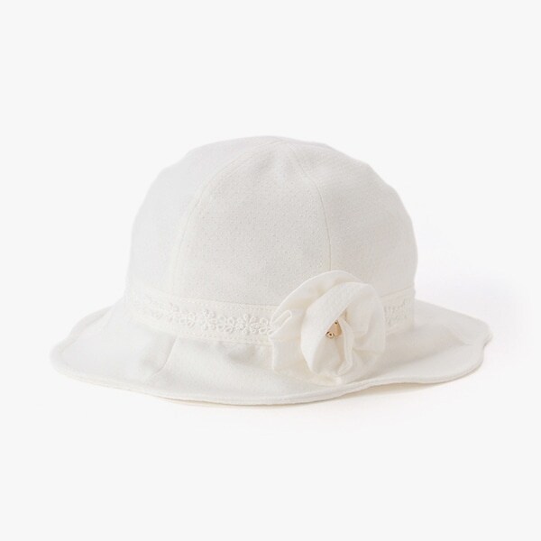 フラワーコサージュハット