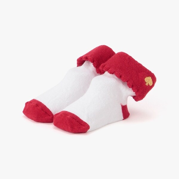 カラーブロックカフソックス