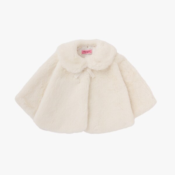 フェイクファーボウケープ