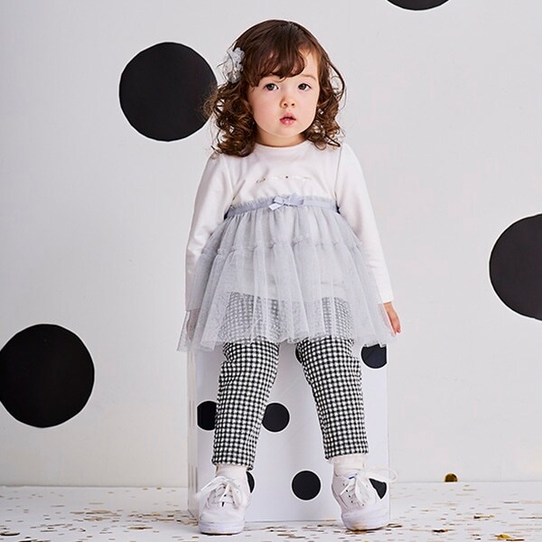 ラメチュールカットソー&レギンスセット