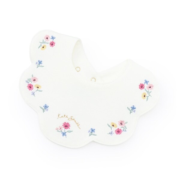 フラワーエンブロイダリースカラップスタイ