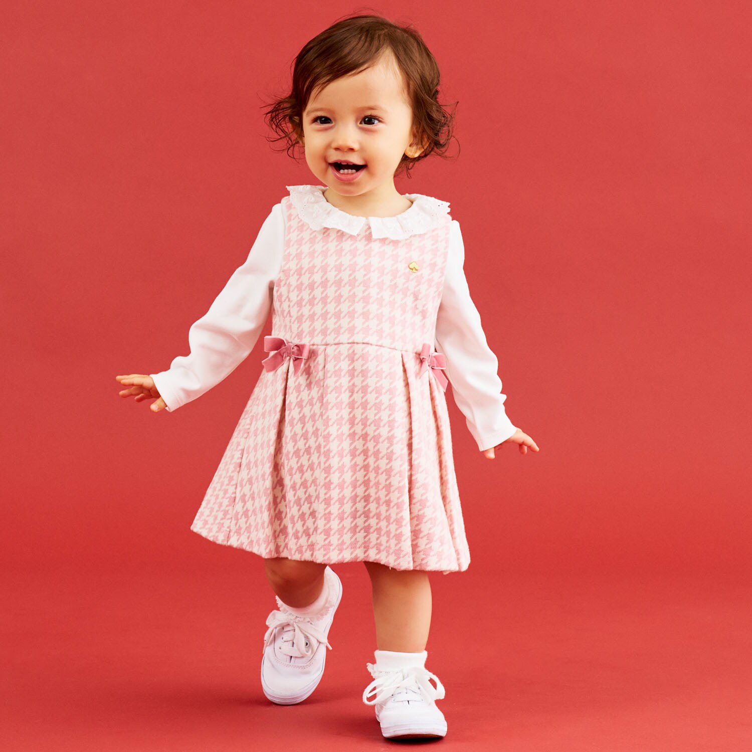 千鳥ジャンパースカート&カットソーセット