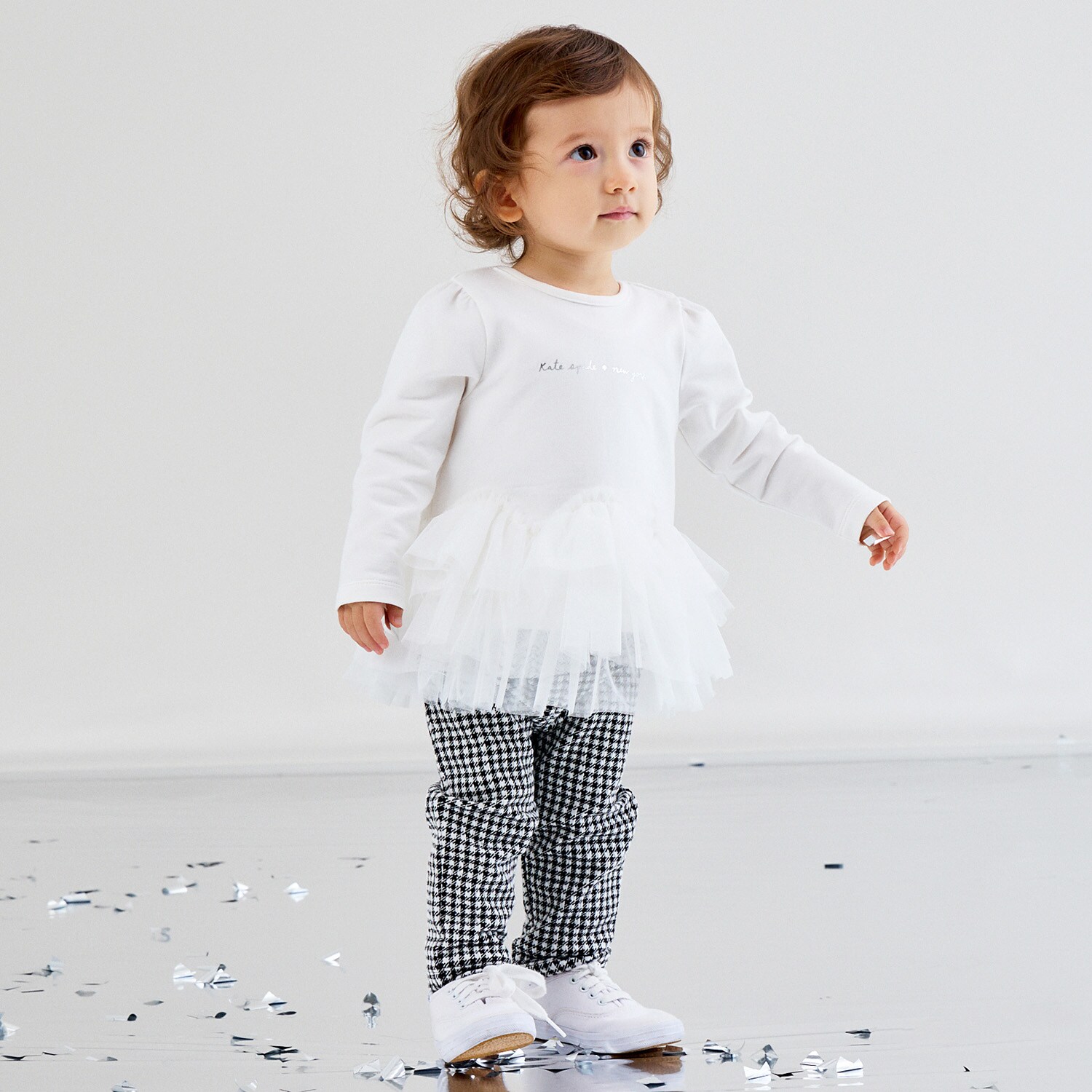 裾フリルチュニック&レギンスセット