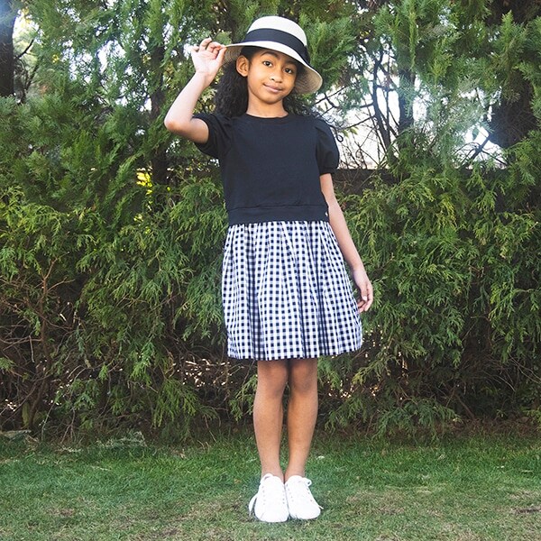 インファント・トドラー ギンガムチェックドッキングワンピース