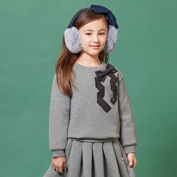 トドラー ダブルニットボウトレーナー