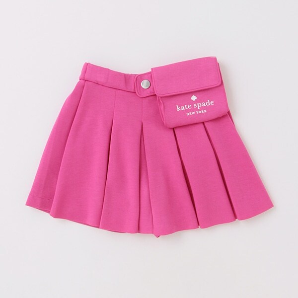 トドラー バッグつきダブルニットキュロットスカート