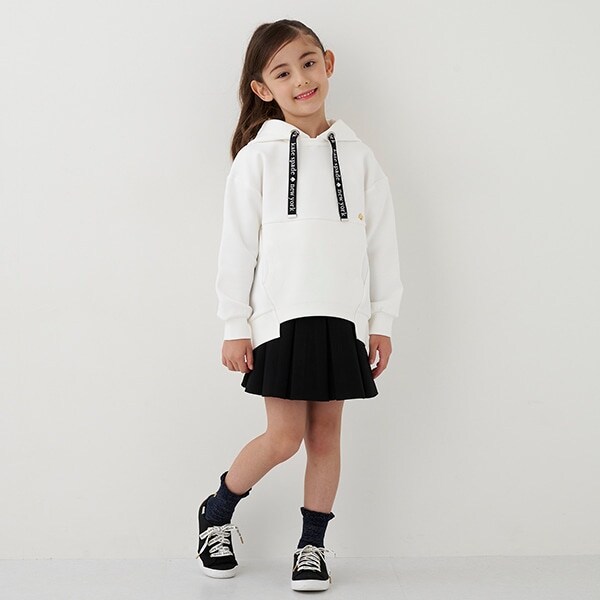 トドラー バッグつきダブルニットキュロットスカート