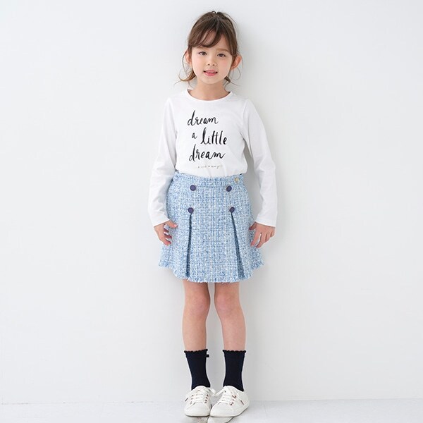 トドラー ツイードキュロットスカート