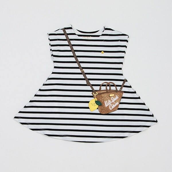 トドラー トロンプルイユストローバスケットワンピース