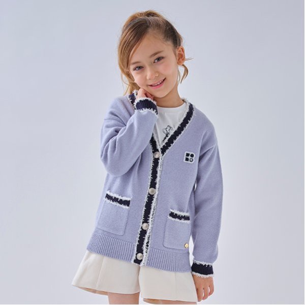 トドラー ラインカーディガン