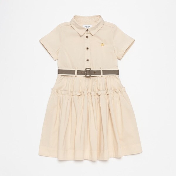 トドラー ベルトつきシャツワンピース
