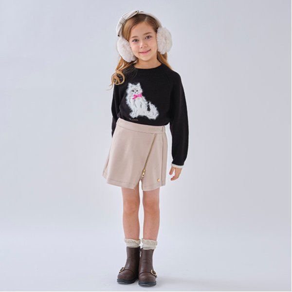 トドラー ジップキュロットスカート