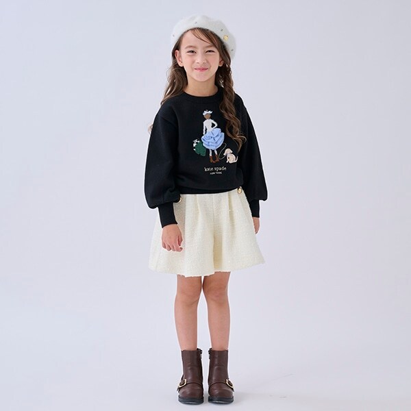 トドラー ツイードキュロットスカート