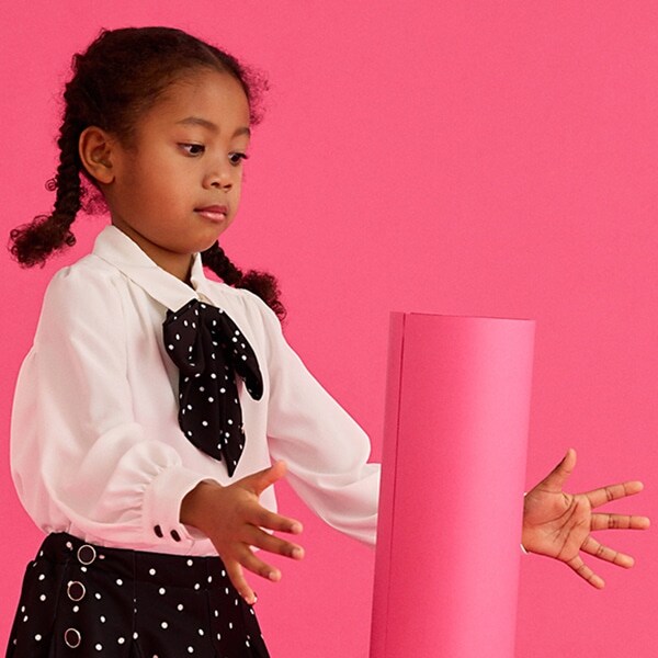 トドラー ドットボウブラウス