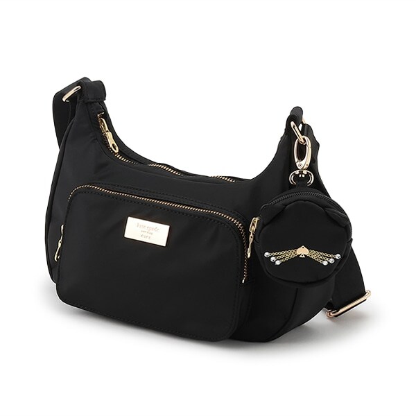 キャットポーチつきクロスボディバッグ